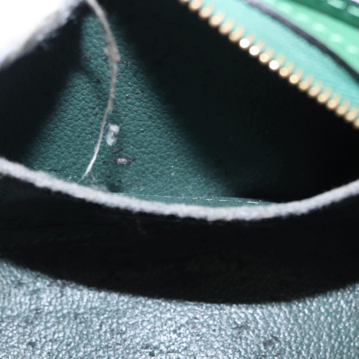 LOUIS VUITTON Epi Dauphine PM Pouch Green M48444 LV Auth 195021