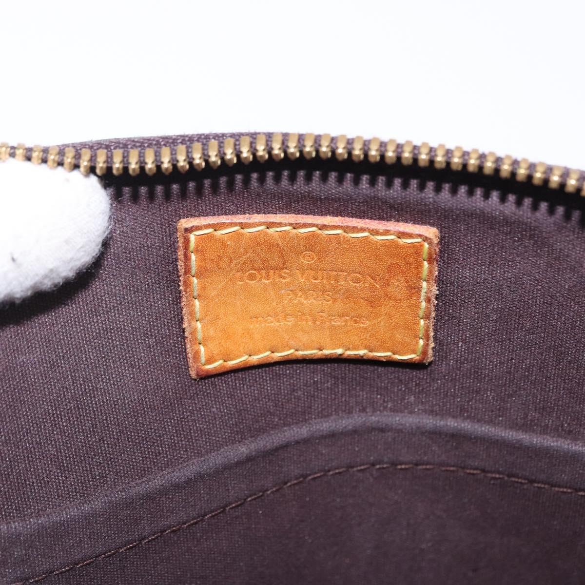 LOUIS VUITTON Monogram Vernis Alma BB Hand Bag 2way Amarante M91678 Auth 195023
