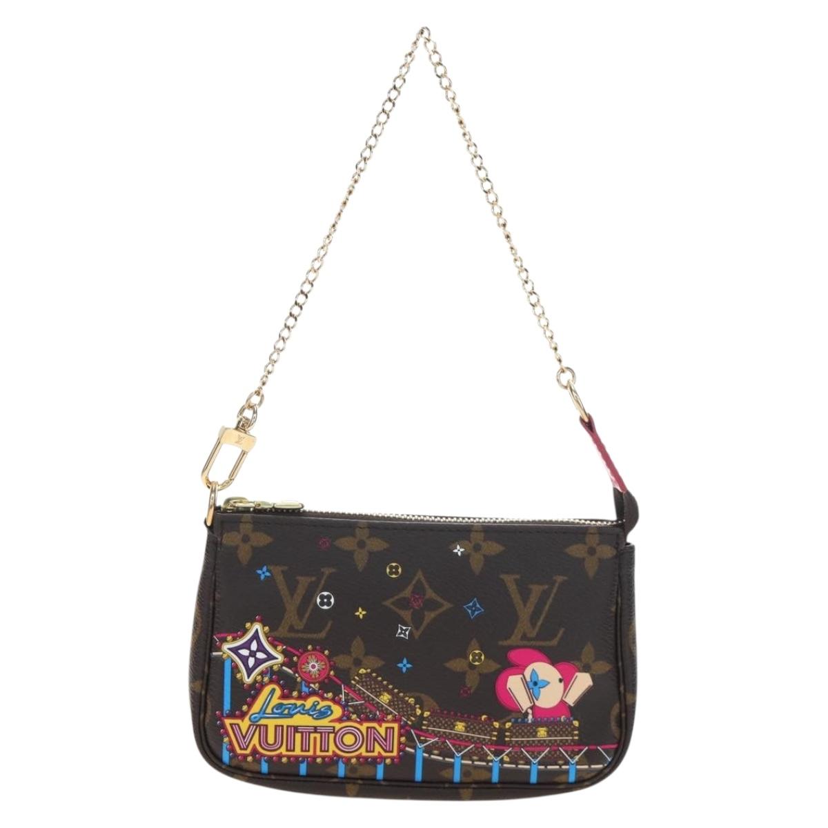 LOUIS VUITTON Monogram Vivienne Mini Pochette Accessoires M69752 LV Auth 195027M