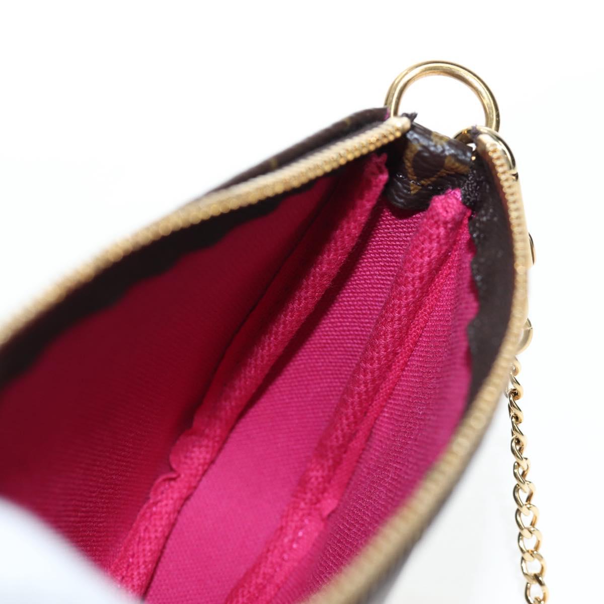 LOUIS VUITTON Monogram Vivienne Mini Pochette Accessoires M69752 LV Auth 195027M