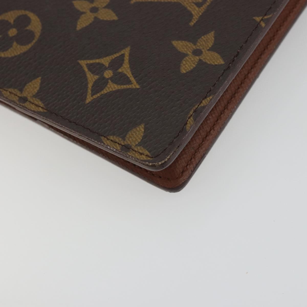 LOUIS VUITTON Monogram Agenda GM Day Planner Cover R20006 LV Auth 195031A