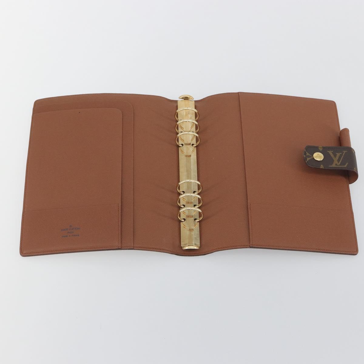 LOUIS VUITTON Monogram Agenda GM Day Planner Cover R20006 LV Auth 195031A