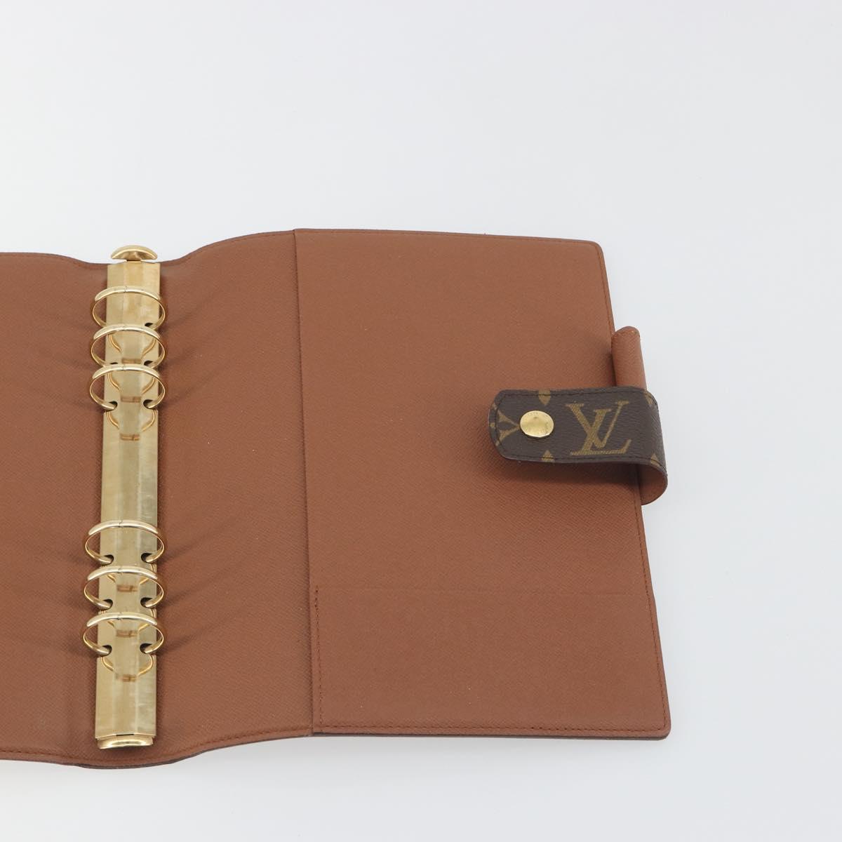 LOUIS VUITTON Monogram Agenda GM Day Planner Cover R20006 LV Auth 195031A