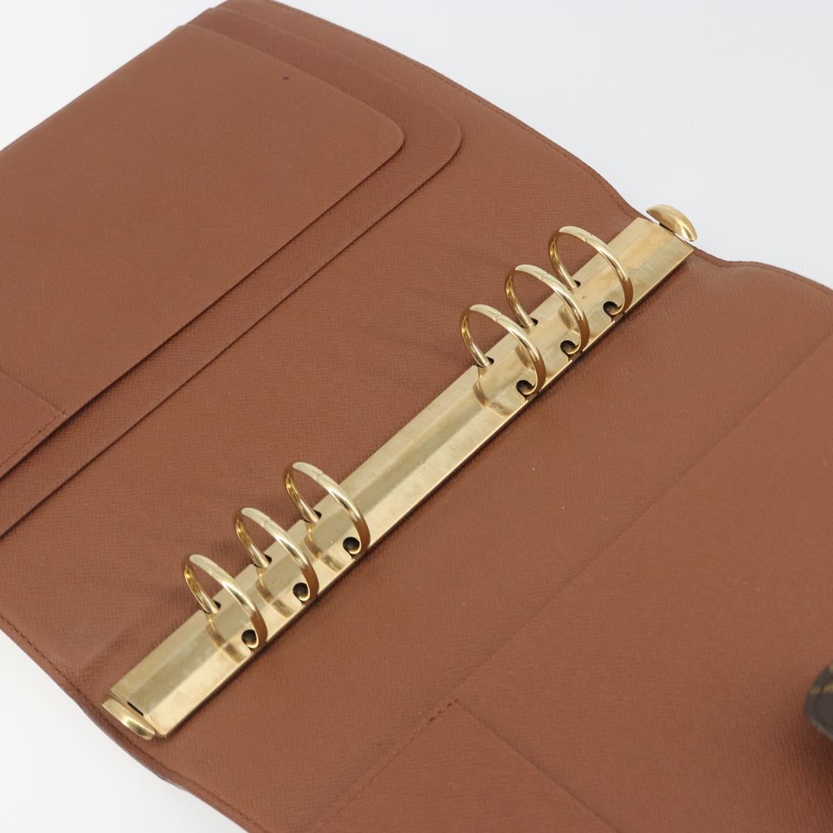 LOUIS VUITTON Monogram Agenda GM Day Planner Cover R20006 LV Auth 195031A
