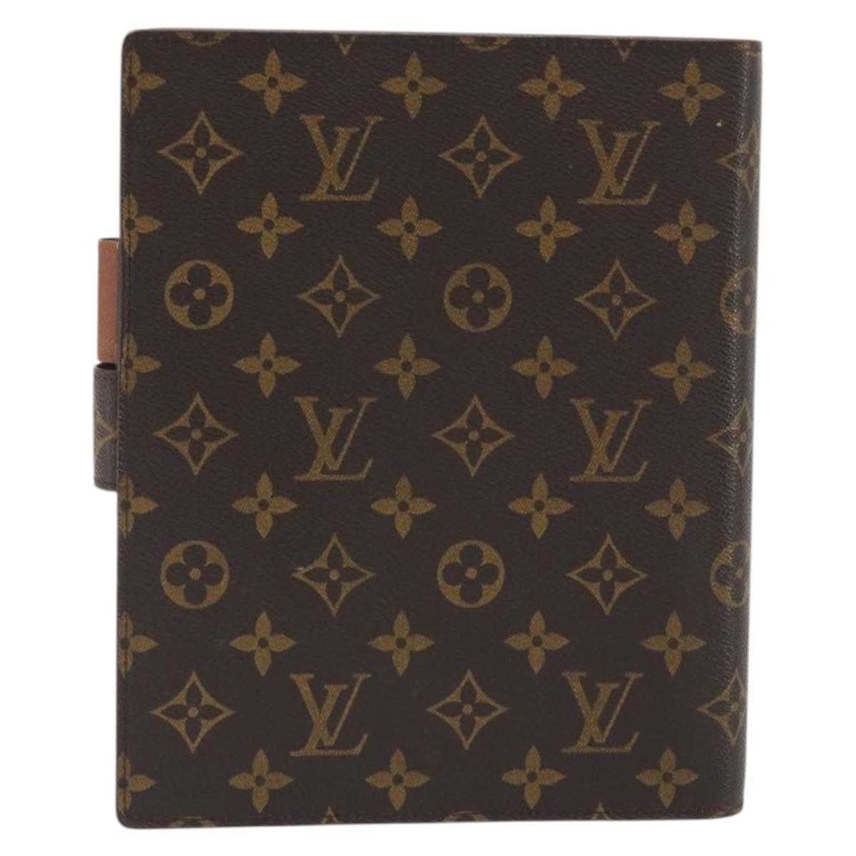 LOUIS VUITTON Monogram Agenda GM Day Planner Cover R20006 LV Auth 195031A