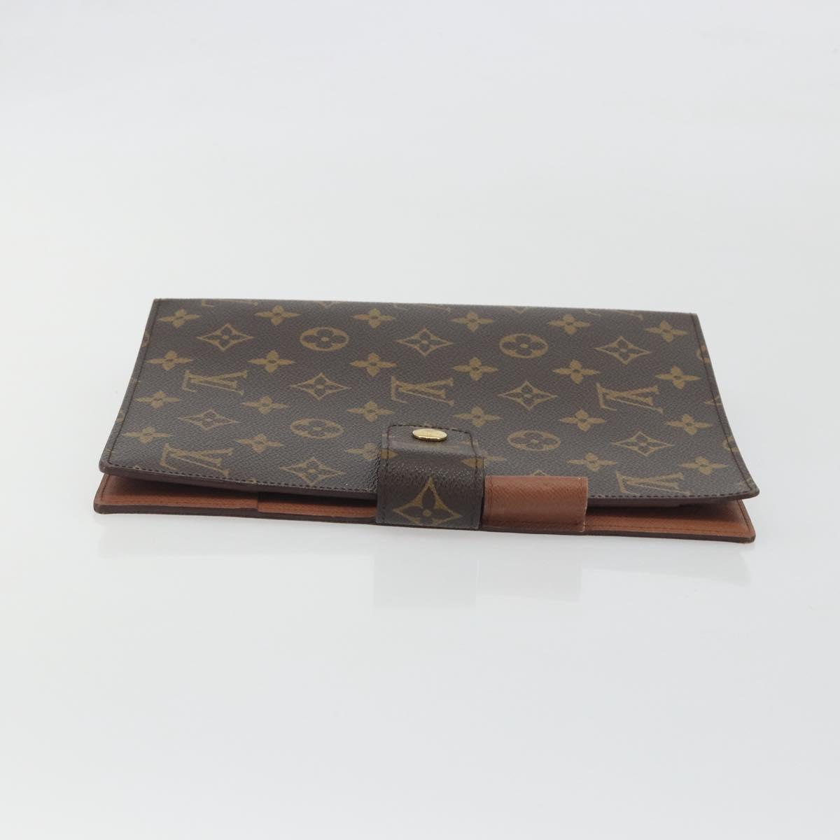 LOUIS VUITTON Monogram Agenda GM Day Planner Cover R20006 LV Auth 195031A