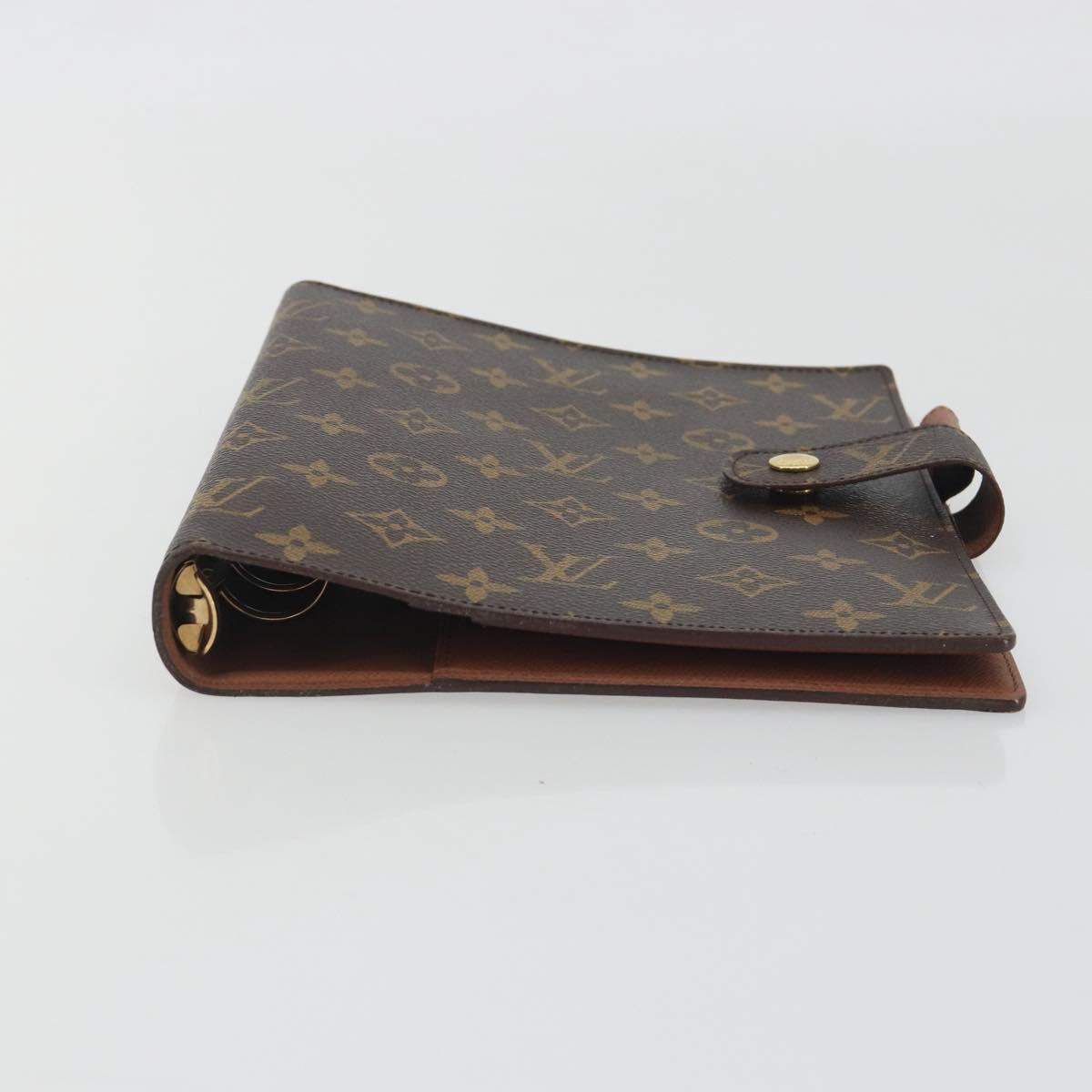 LOUIS VUITTON Monogram Agenda GM Day Planner Cover R20006 LV Auth 195031A