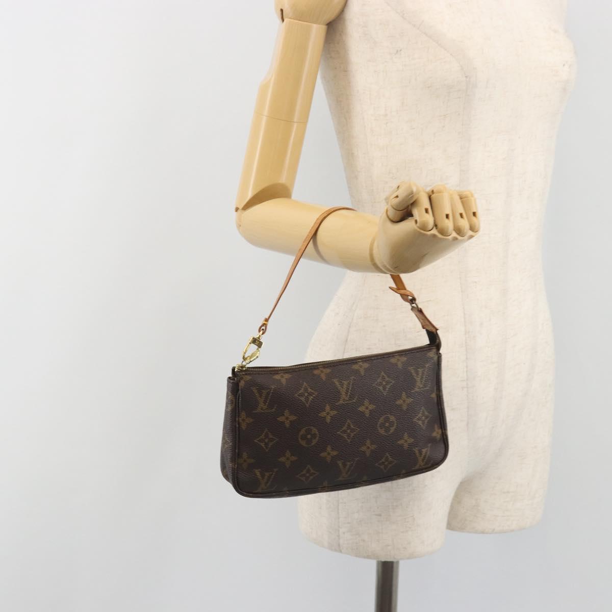 LOUIS VUITTON Mini Pochette Accessoires Accessory Pouch N41667 LV Auth 195032