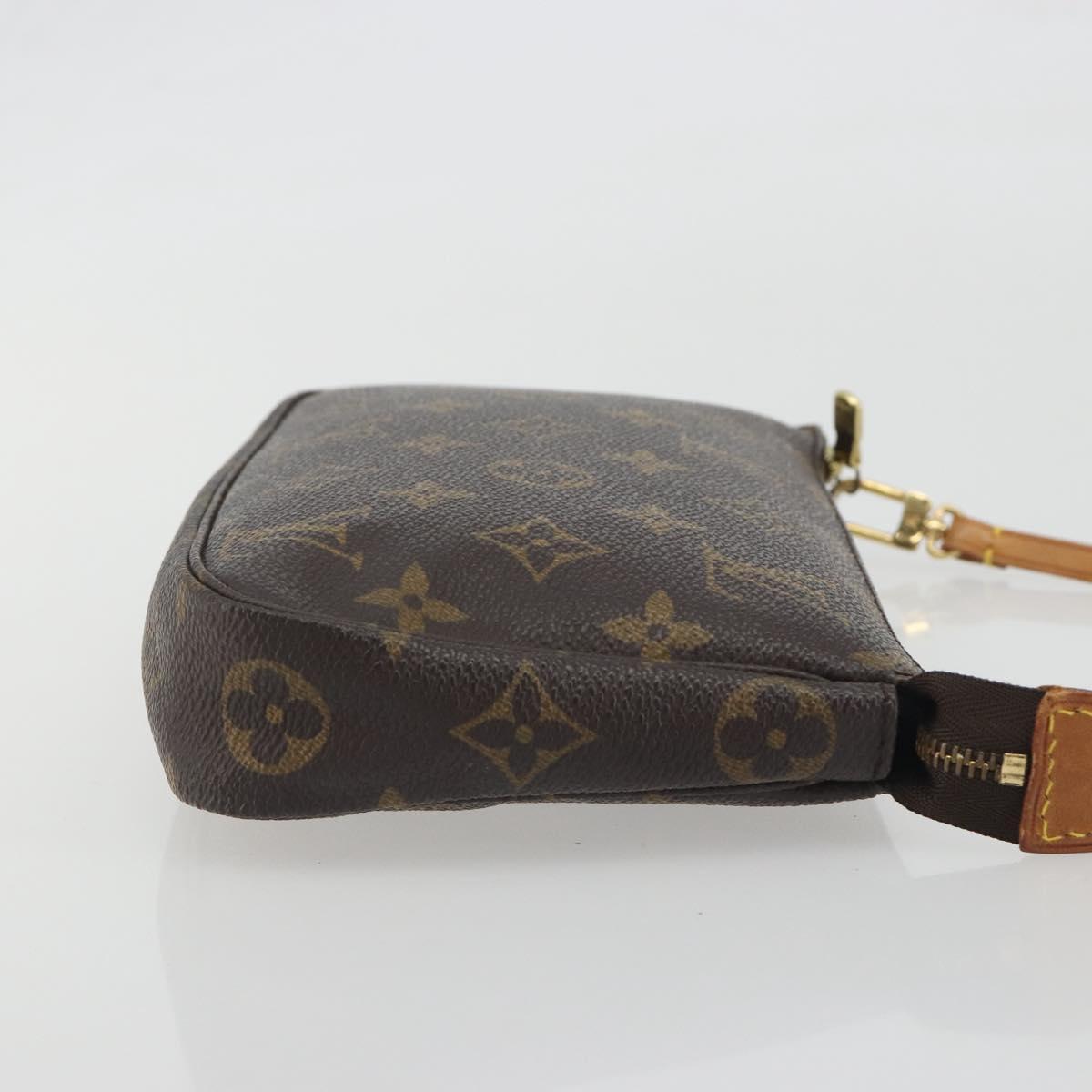 LOUIS VUITTON Mini Pochette Accessoires Accessory Pouch N41667 LV Auth 195032