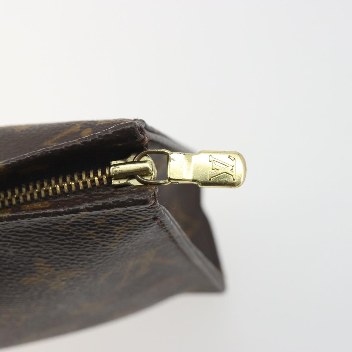 LOUIS VUITTON Monogram Poche Toilette 19 Pouch M47544 LV Auth 195034