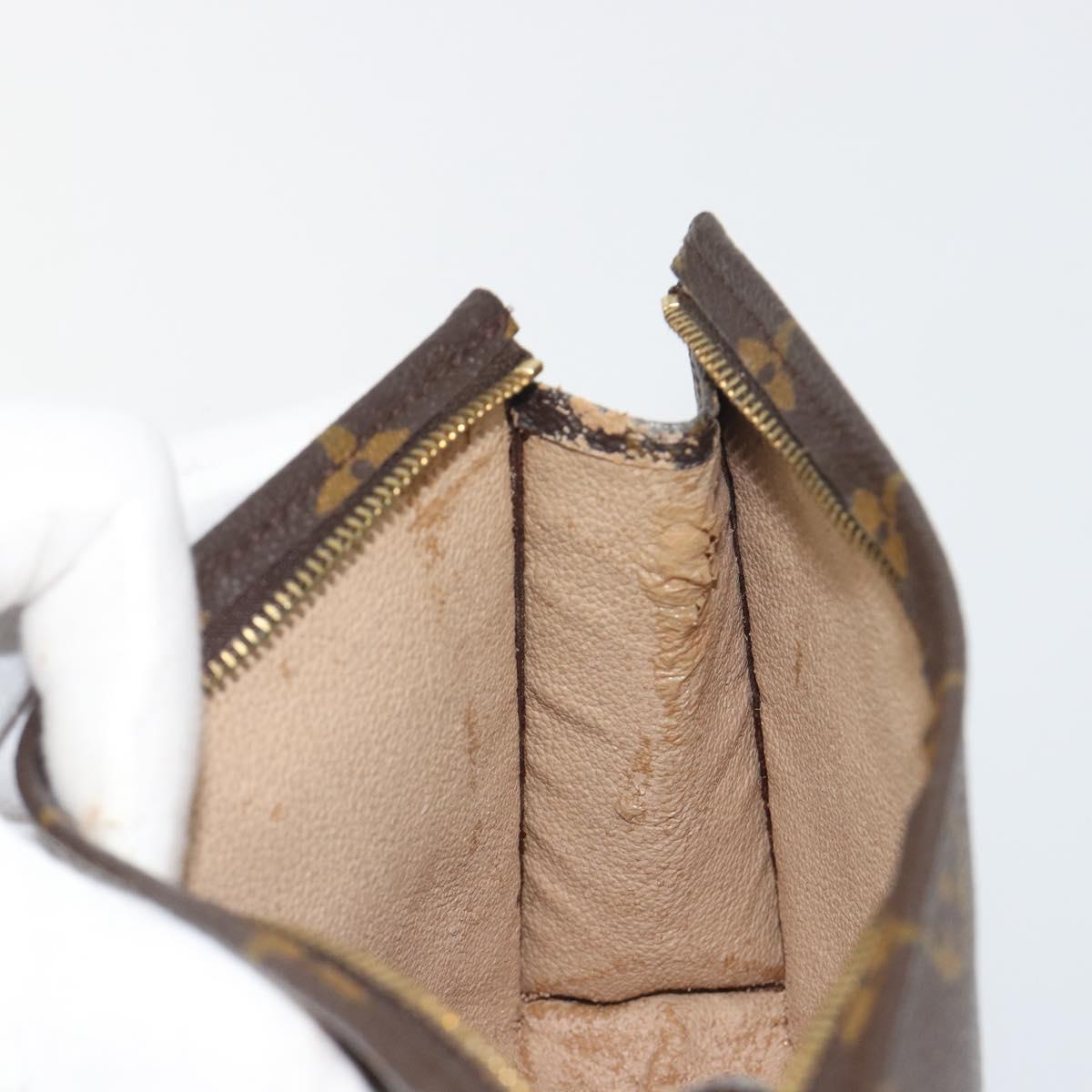 LOUIS VUITTON Monogram Poche Toilette 19 Pouch M47544 LV Auth 195034