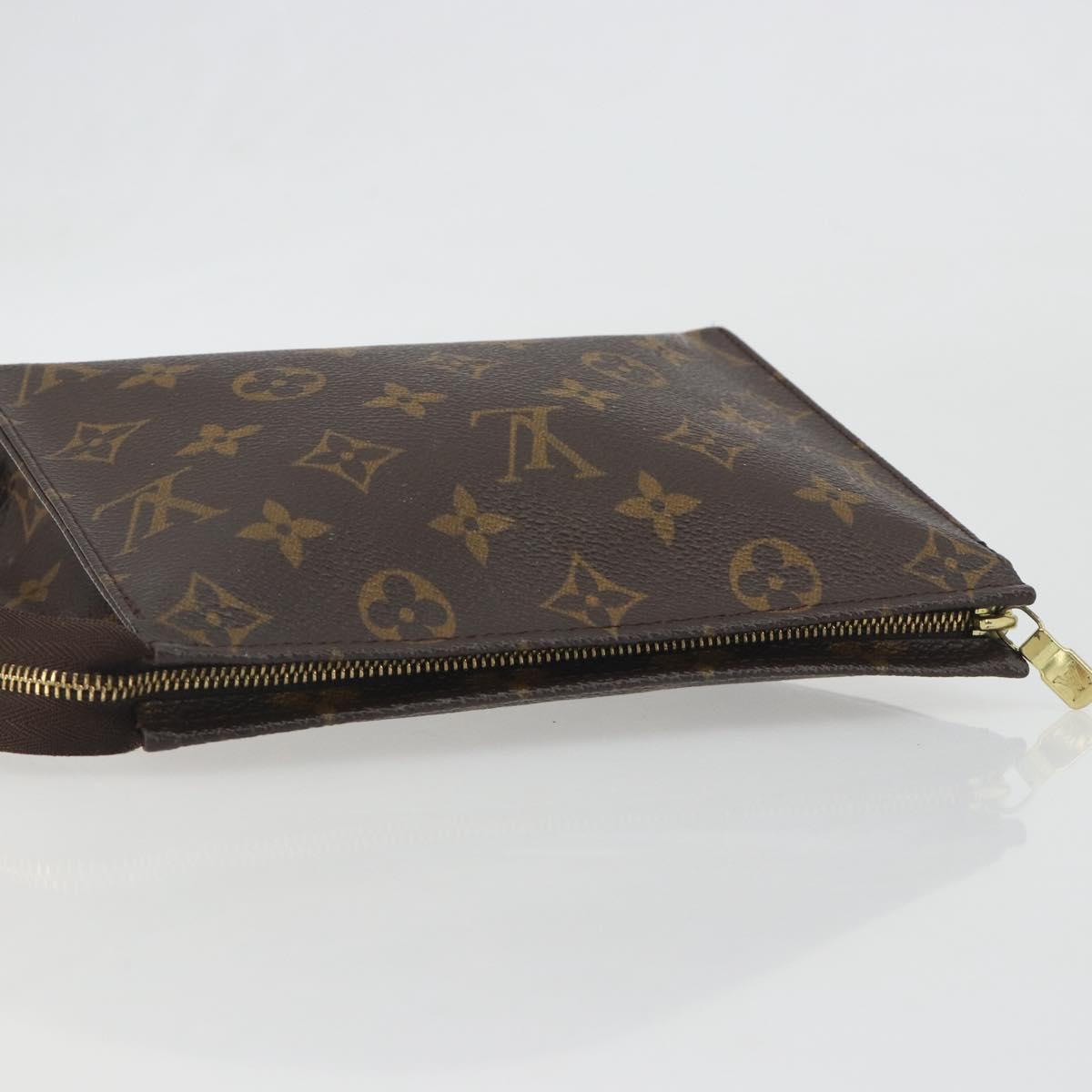 LOUIS VUITTON Monogram Poche Toilette 19 Pouch M47544 LV Auth 195034