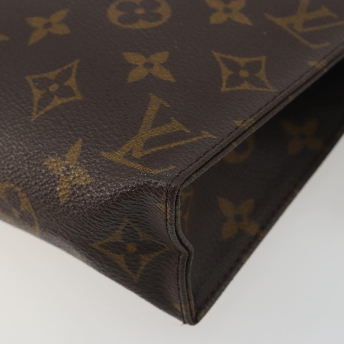 LOUIS VUITTON Monogram Poche Toilette 19 Pouch M47544 LV Auth 195034
