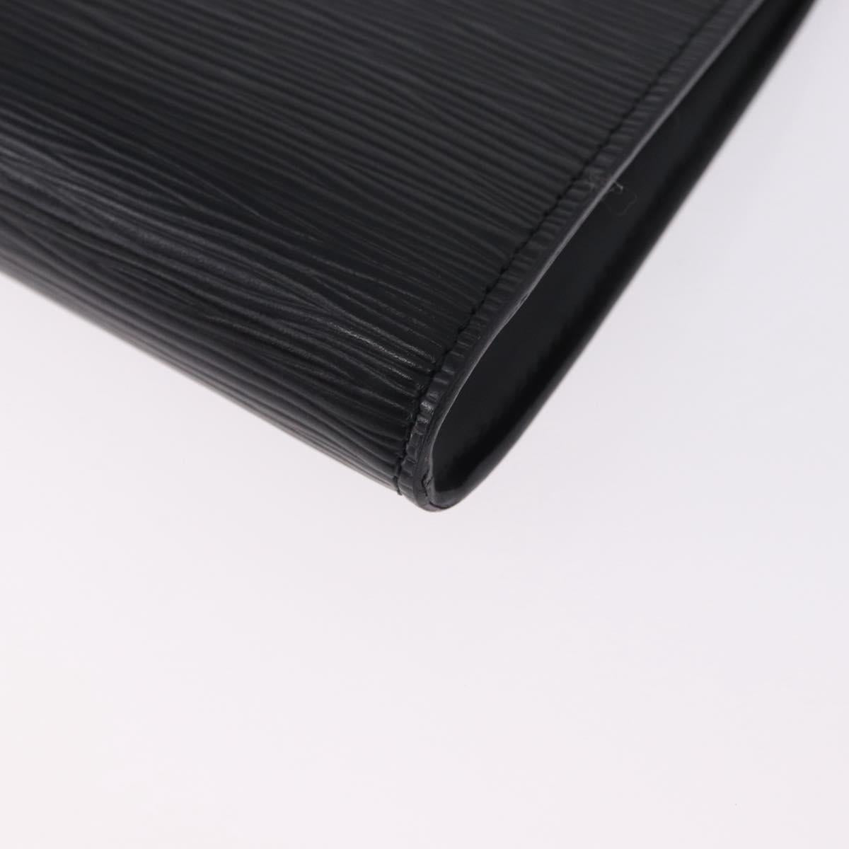 LOUIS VUITTON Epi Pochette Accessoires Accessory Pouch Black M52982 Auth 195038