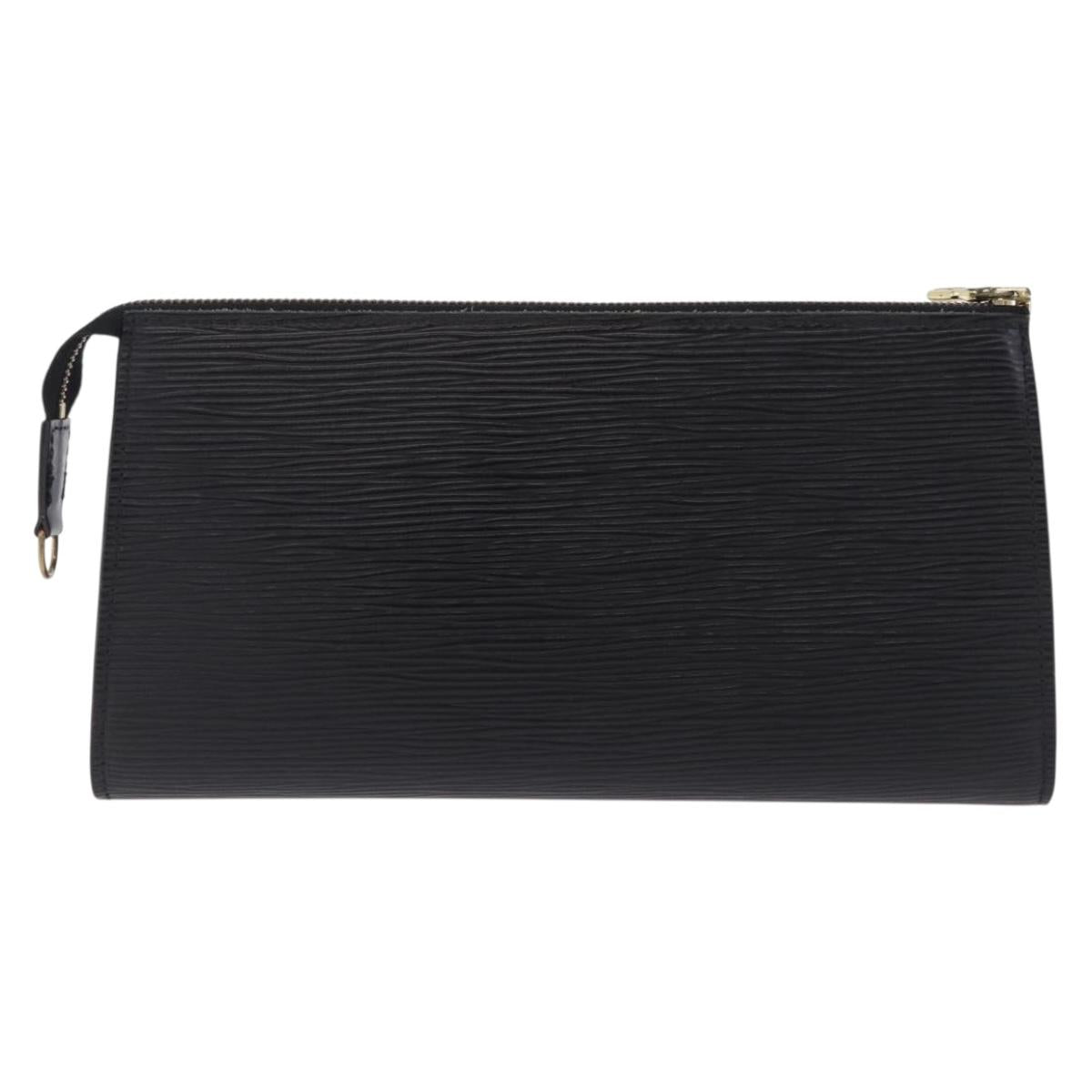 LOUIS VUITTON Epi Pochette Accessoires Accessory Pouch Black M52982 Auth 195038
