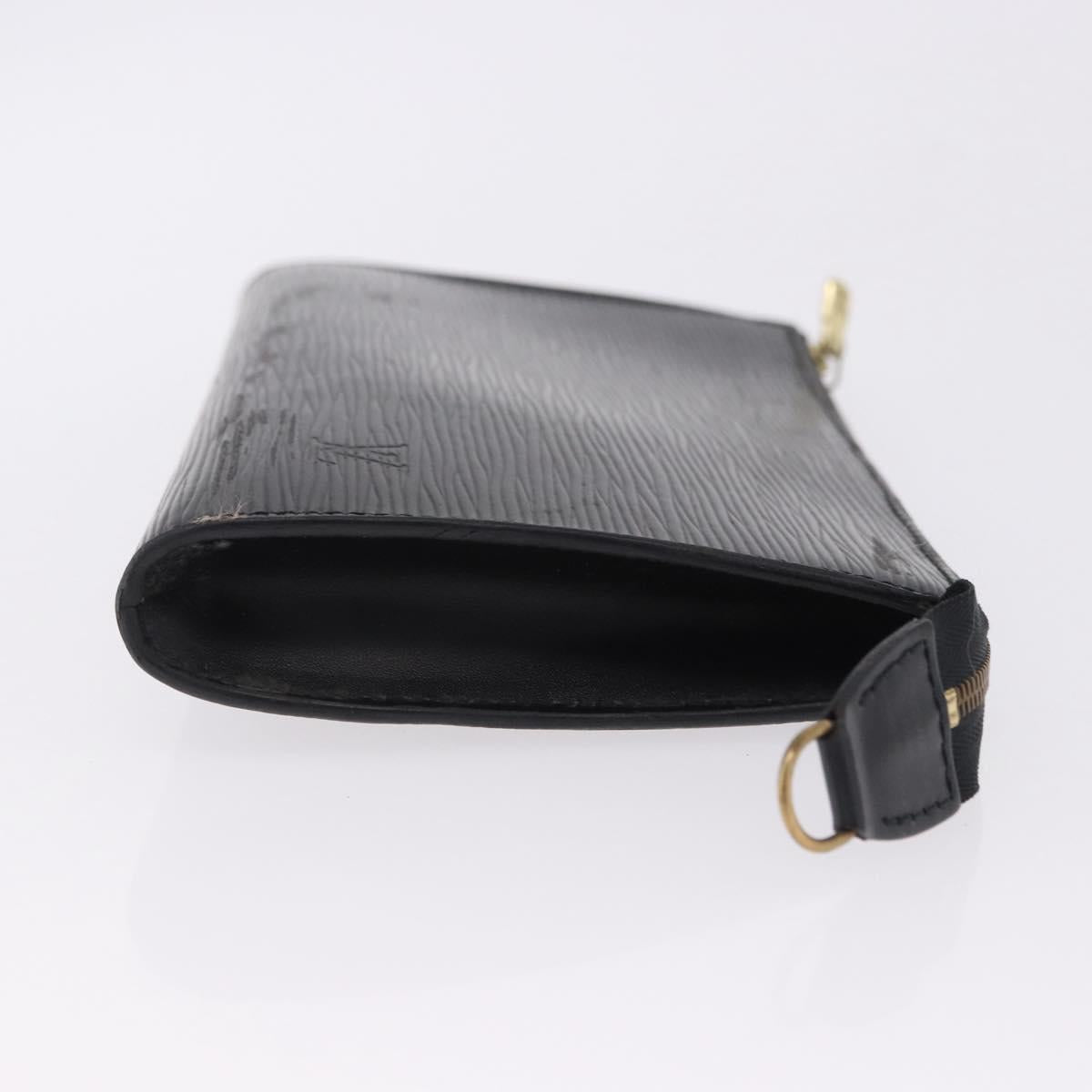 LOUIS VUITTON Epi Pochette Accessoires Accessory Pouch Black M52982 Auth 195038