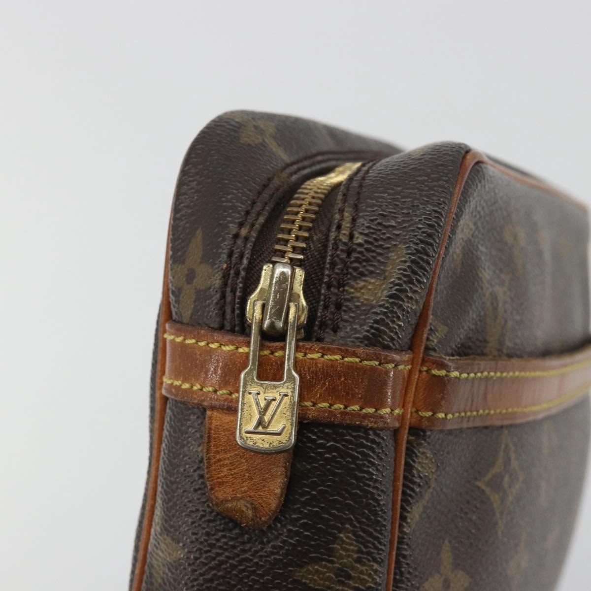 LOUIS VUITTON Monogram Compiegne 23 Clutch Bag M51847 LV Auth 195039