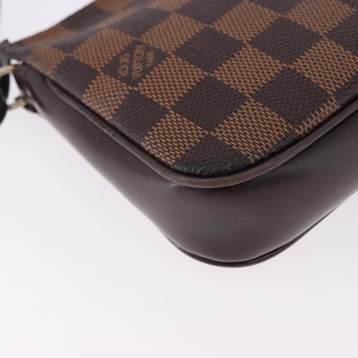 LOUIS VUITTON Damier Ebene Navona Accessory Pouch N51983 LV Auth 195041