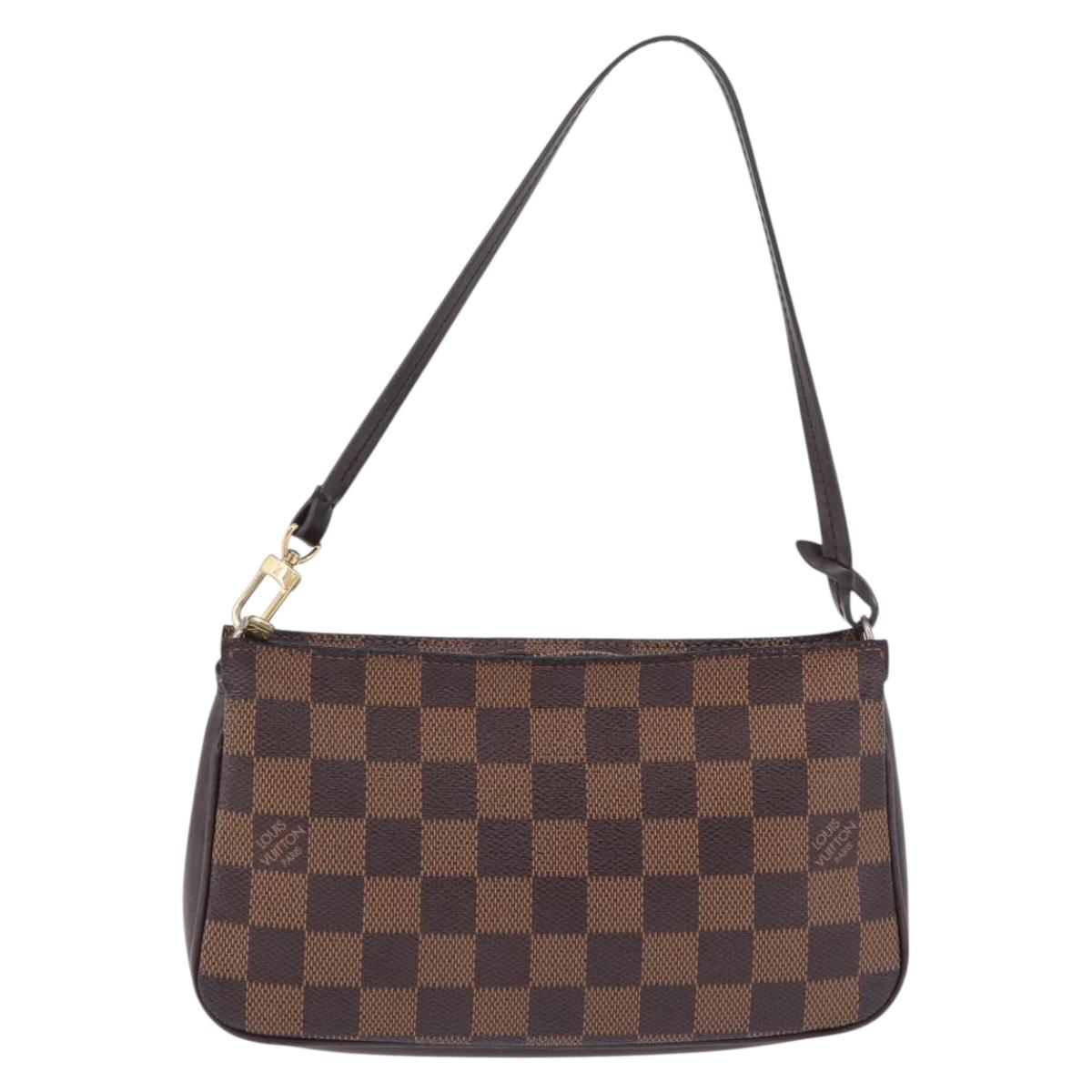 LOUIS VUITTON Damier Ebene Navona Accessory Pouch N51983 LV Auth 195041