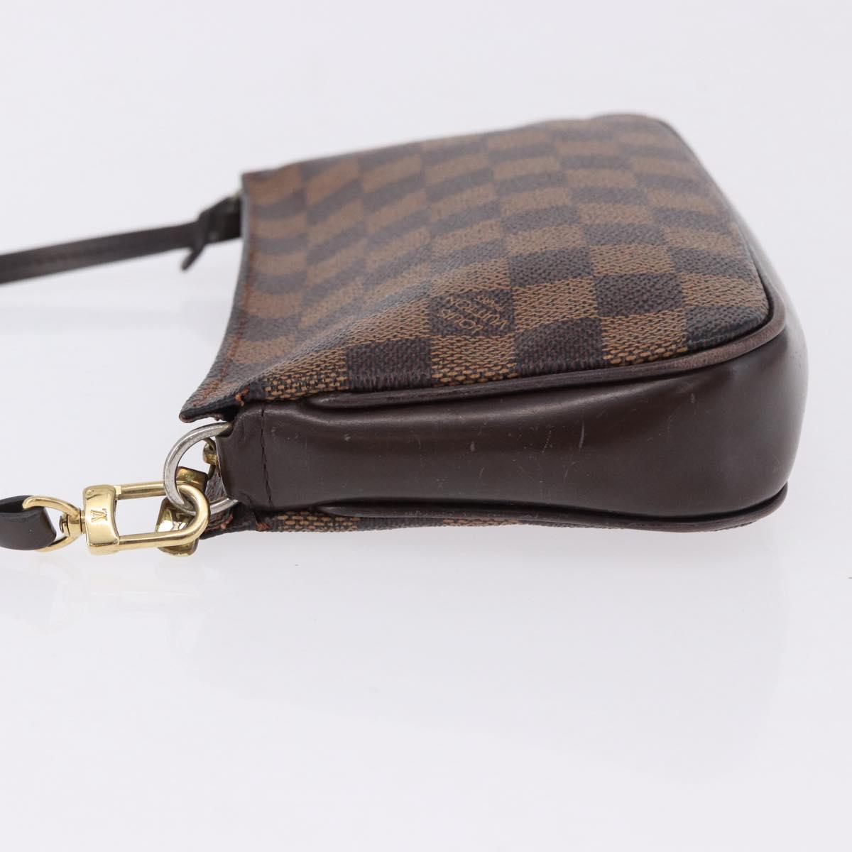 LOUIS VUITTON Damier Ebene Navona Accessory Pouch N51983 LV Auth 195041