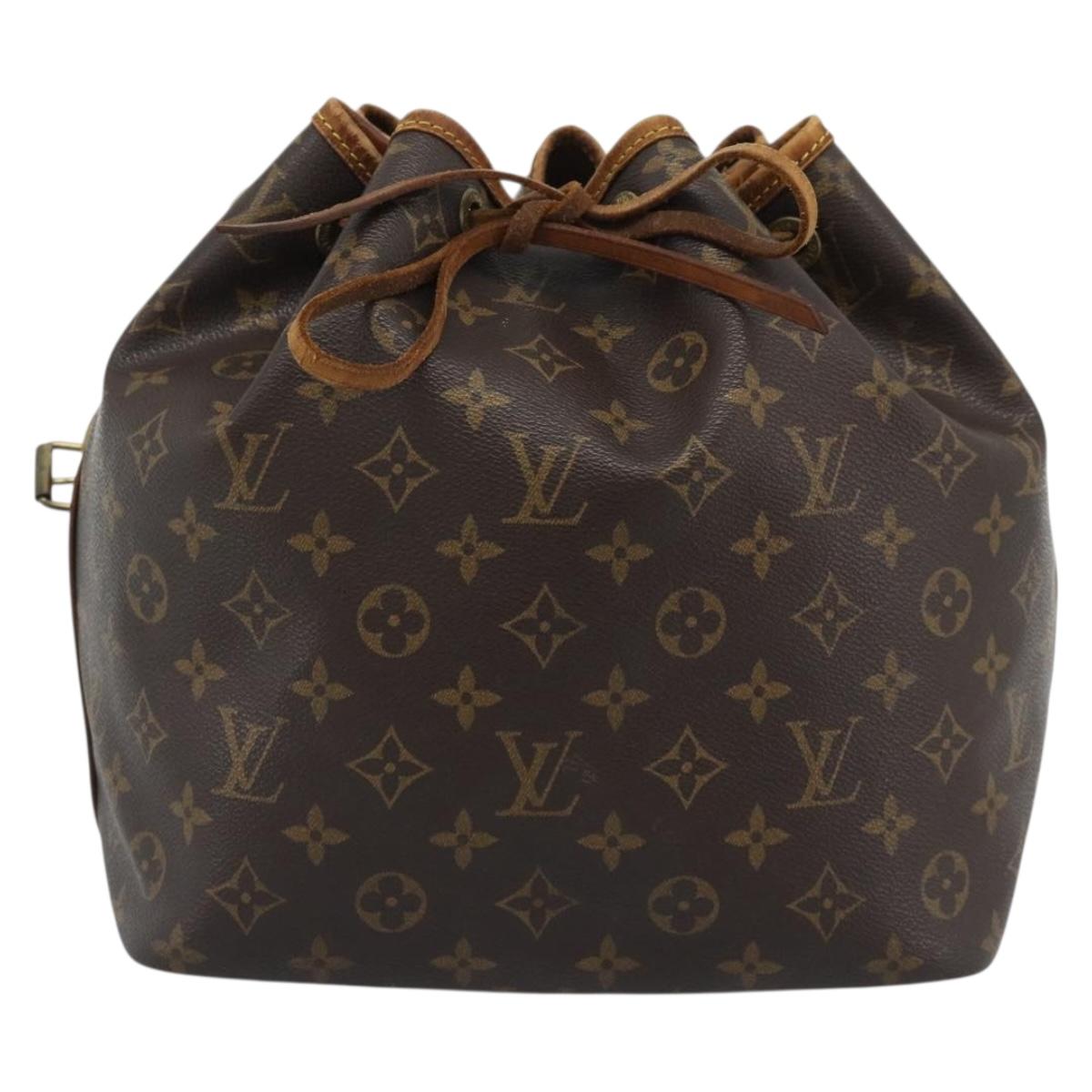 LOUIS VUITTON Monogram Petit Noe Shoulder Bag M42226 LV Auth 195050