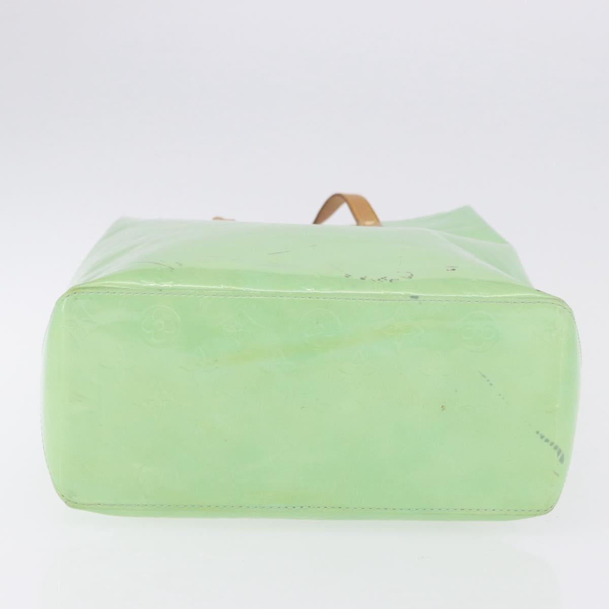 LOUIS VUITTON Monogram Vernis Reade MM Hand Bag Peppermint M91305 LV Auth 195051