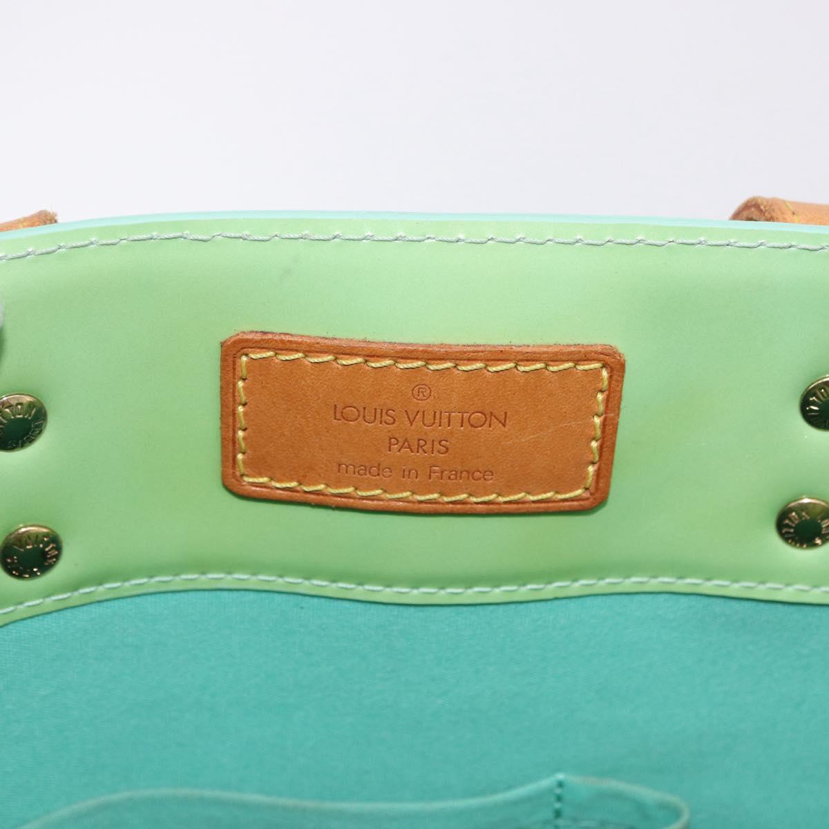 LOUIS VUITTON Monogram Vernis Reade MM Hand Bag Peppermint M91305 LV Auth 195051