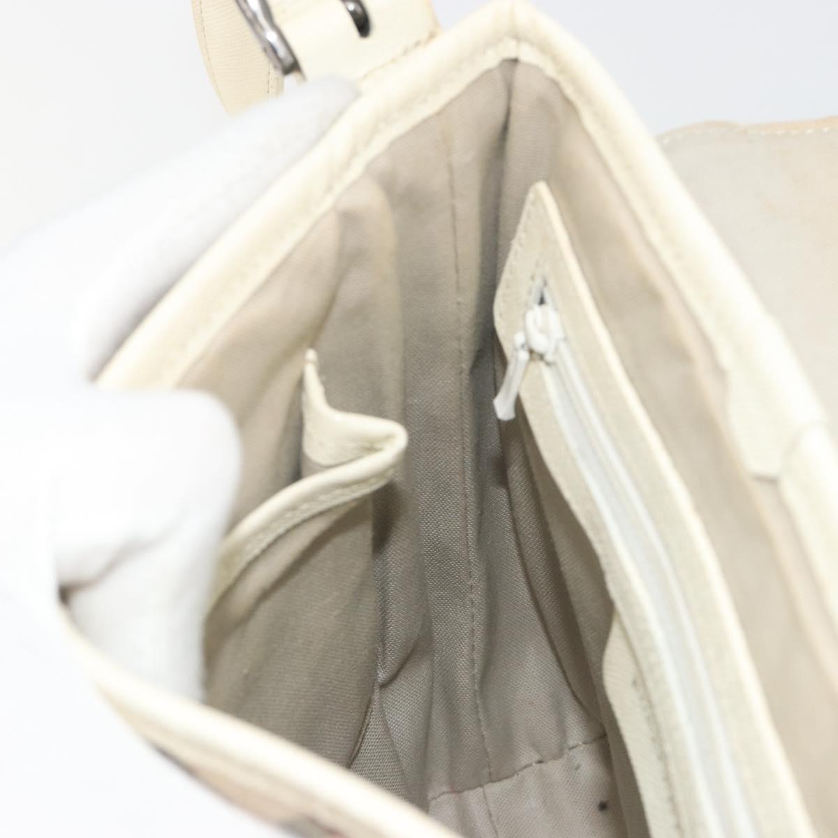 BURBERRY Nova Check Shoulder Bag Canvas Beige Auth 195053