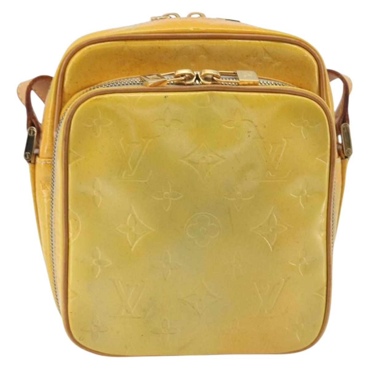 LOUIS VUITTON Monogram Vernis Wooster Shoulder Bag Gris M91036 LV Auth 195057