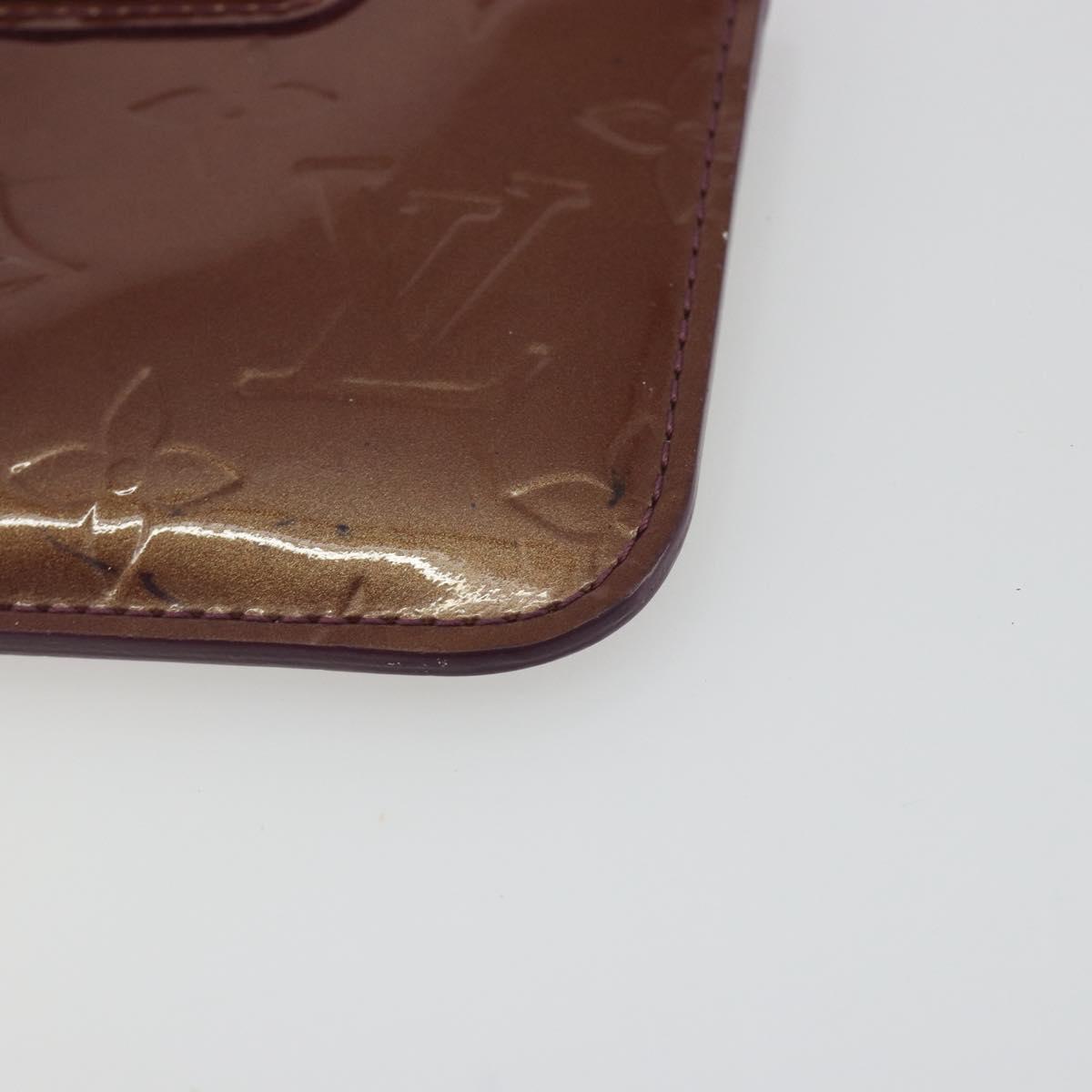LOUIS VUITTON Monogram Vernis Pochette Cles NM Violet M93560 LV Auth 195058