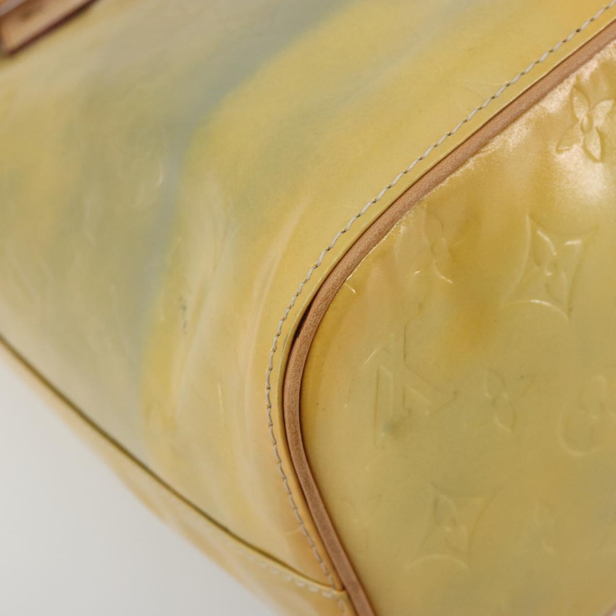 LOUIS VUITTON Monogram Vernis Houston Hand Bag Gris M91053 LV Auth 195071