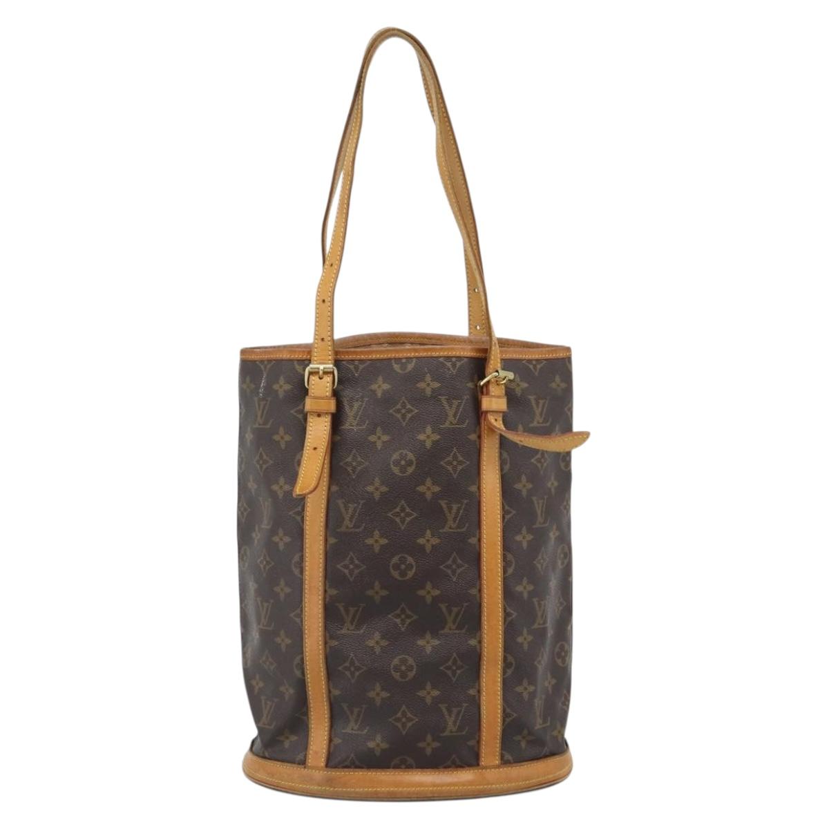LOUIS VUITTON Monogram Bucket GM Shoulder Bag M42236 LV Auth 195072