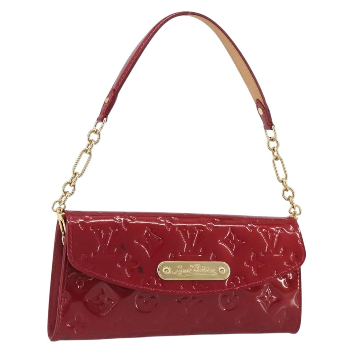 LOUIS VUITTON Monogram Vernis Sunset Bluebird Pomme D'amour M93543 Auth 195089