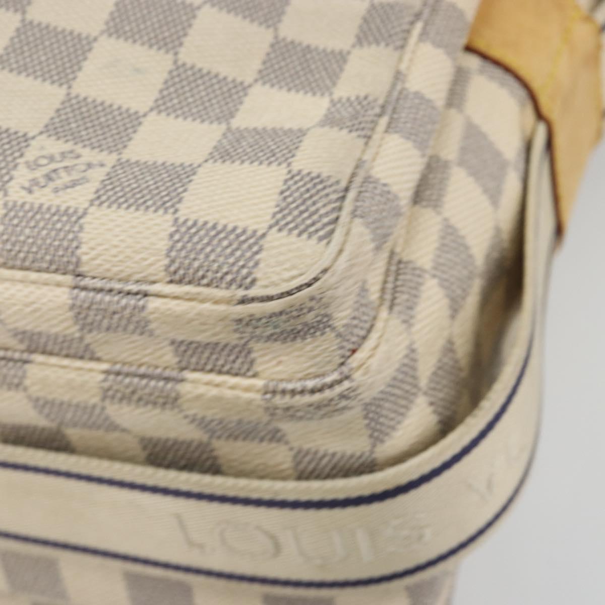 LOUIS VUITTON Damier Azur Naviglio Shoulder Bag N51189 LV Auth 195090