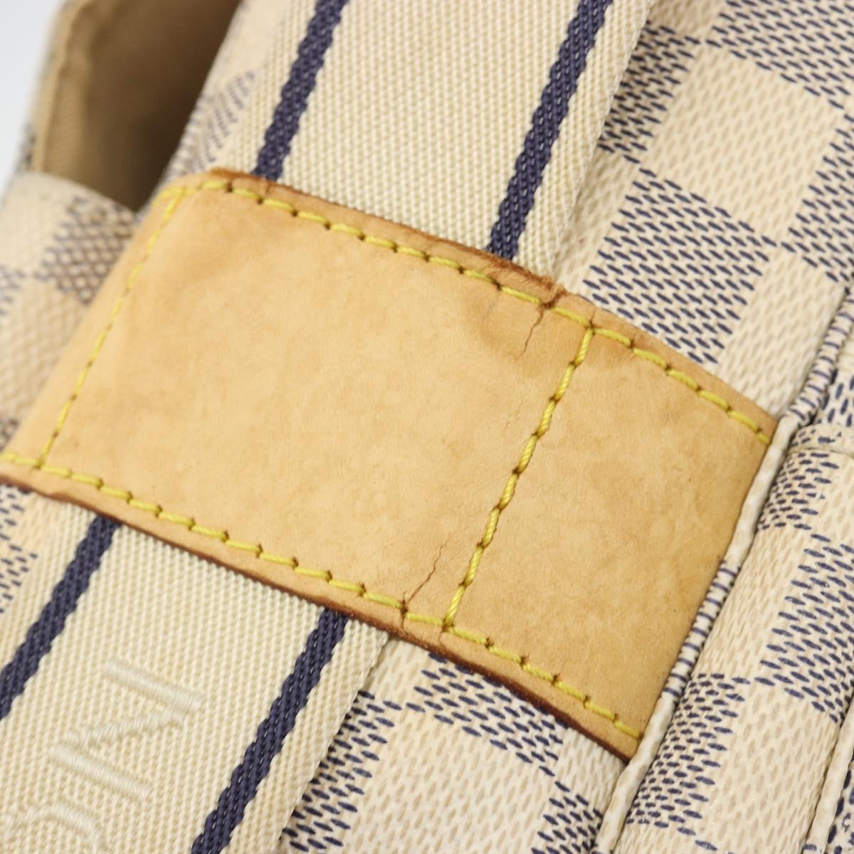 LOUIS VUITTON Damier Azur Naviglio Shoulder Bag N51189 LV Auth 195090