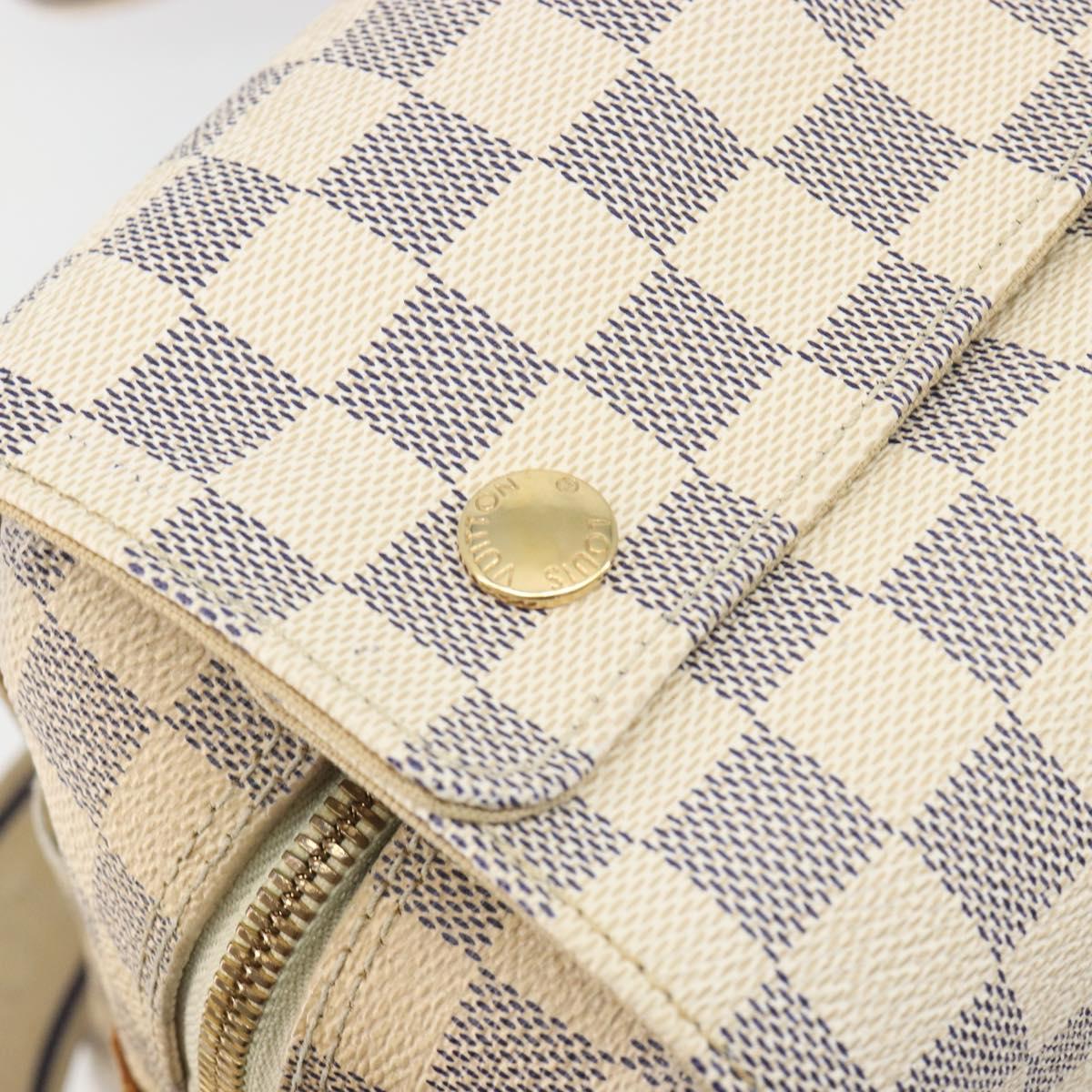 LOUIS VUITTON Damier Azur Naviglio Shoulder Bag N51189 LV Auth 195090