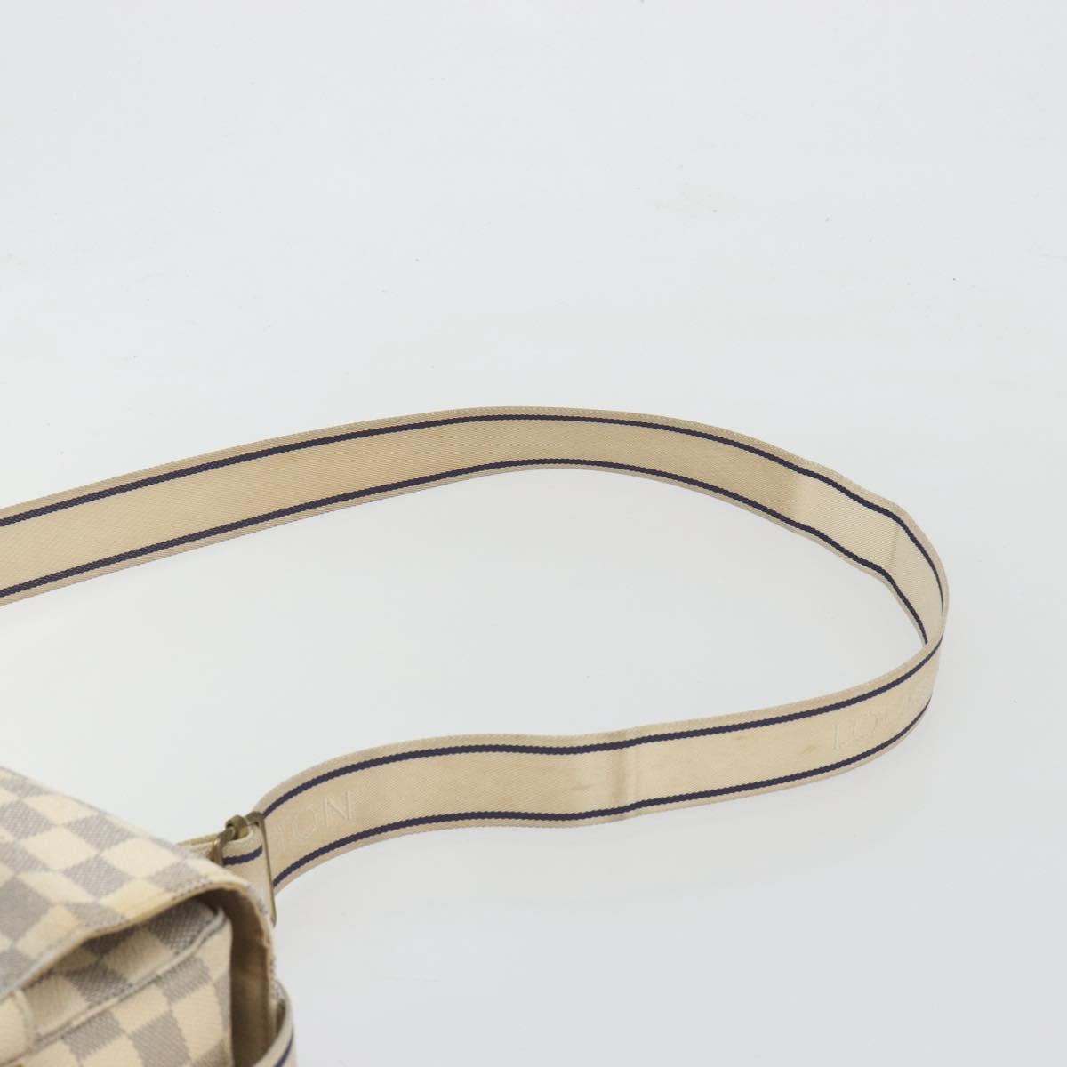 LOUIS VUITTON Damier Azur Naviglio Shoulder Bag N51189 LV Auth 195090