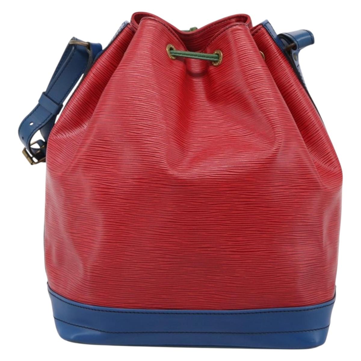 LOUIS VUITTON Epi Noe Shoulder Bag Tricolor Red Blue M44084 LV Auth 195096A