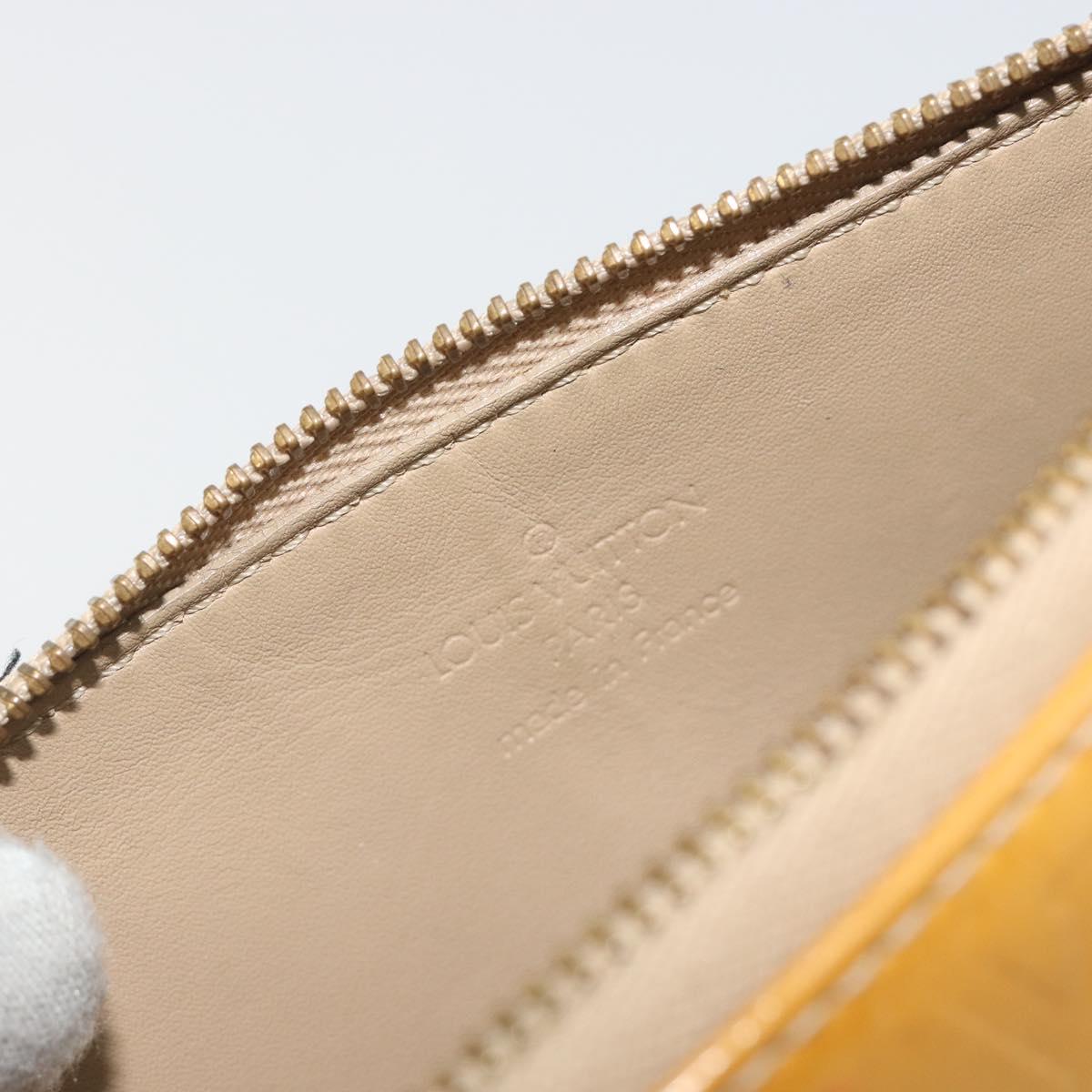 LOUIS VUITTON Monogram Vernis Lexington Pouch Beige M91010 LV Auth 195097
