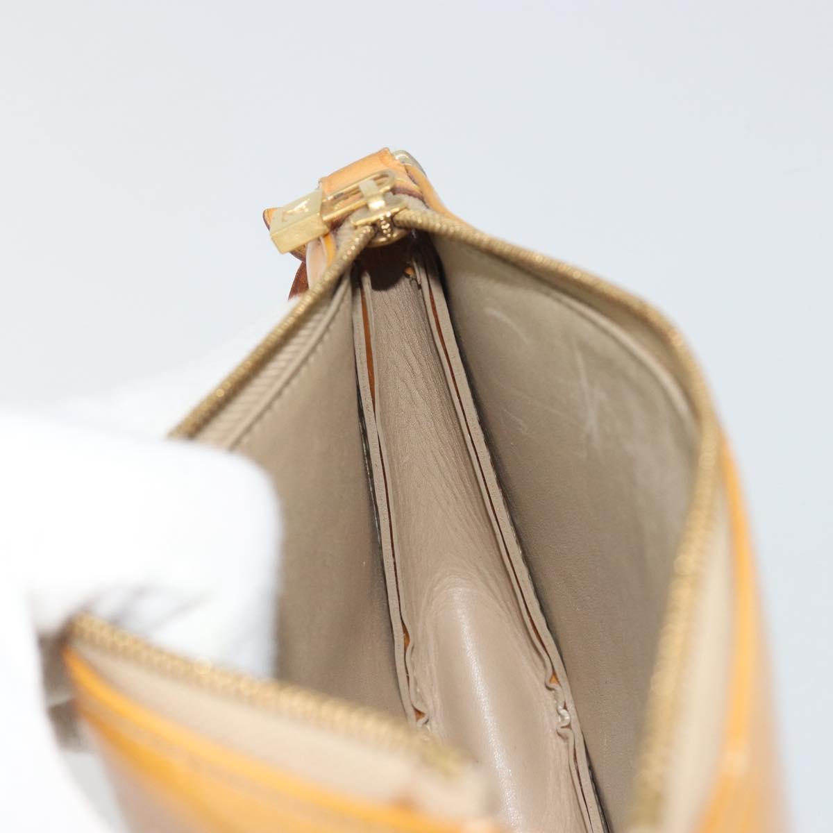 LOUIS VUITTON Monogram Vernis Lexington Pouch Beige M91010 LV Auth 195097