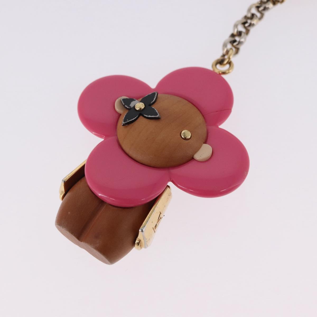 LOUIS VUITTON Porte Cles Vivienne Charm Metal Gold Tone M67298 LV Auth 195113M