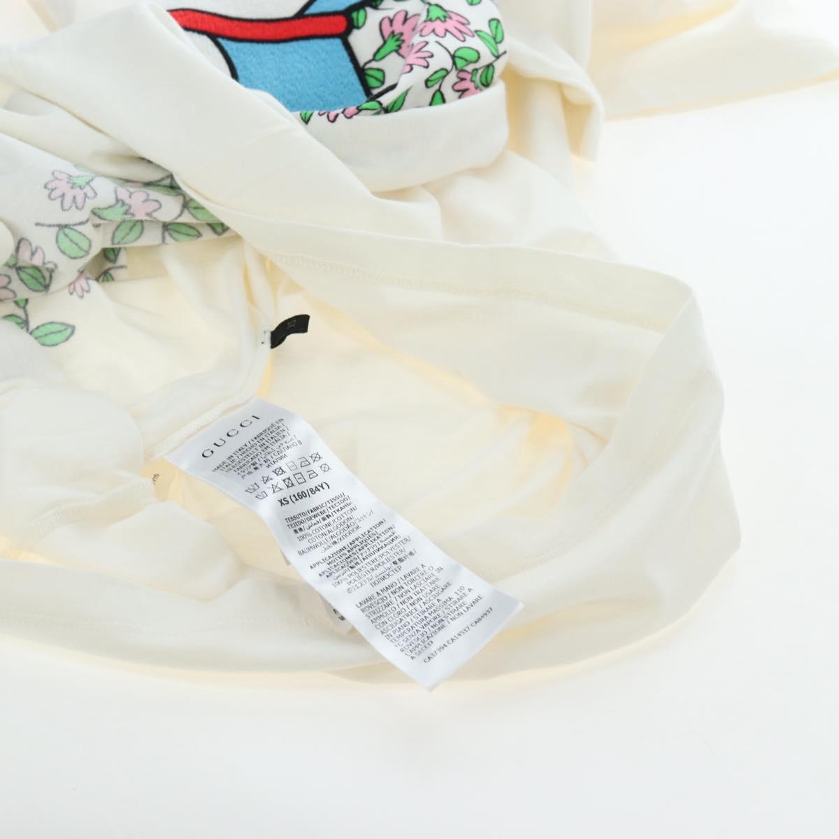 GUCCI Fujiko Pro Collaboration T Shirt Cotton XS White Auth 195116M