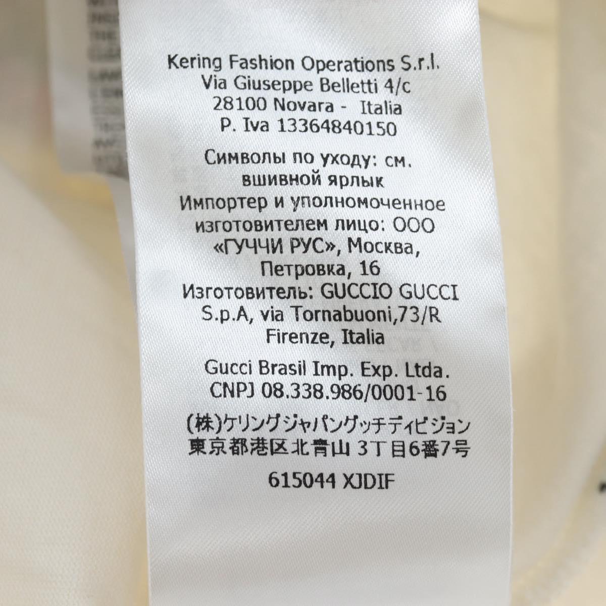 GUCCI Fujiko Pro Collaboration T Shirt Cotton XS White Auth 195116M