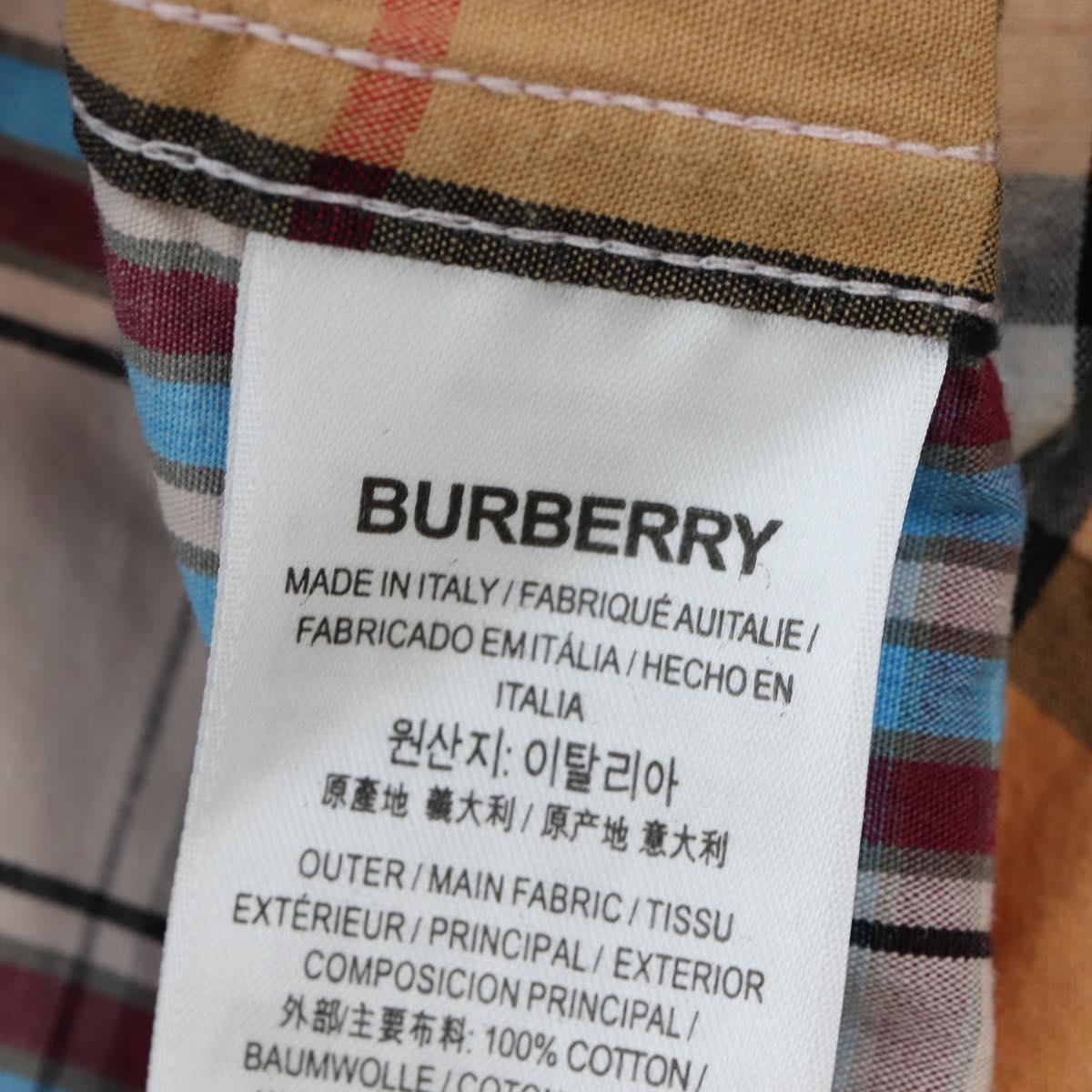 BURBERRY Nova Check Shirt cotton Beige Auth 195117M
