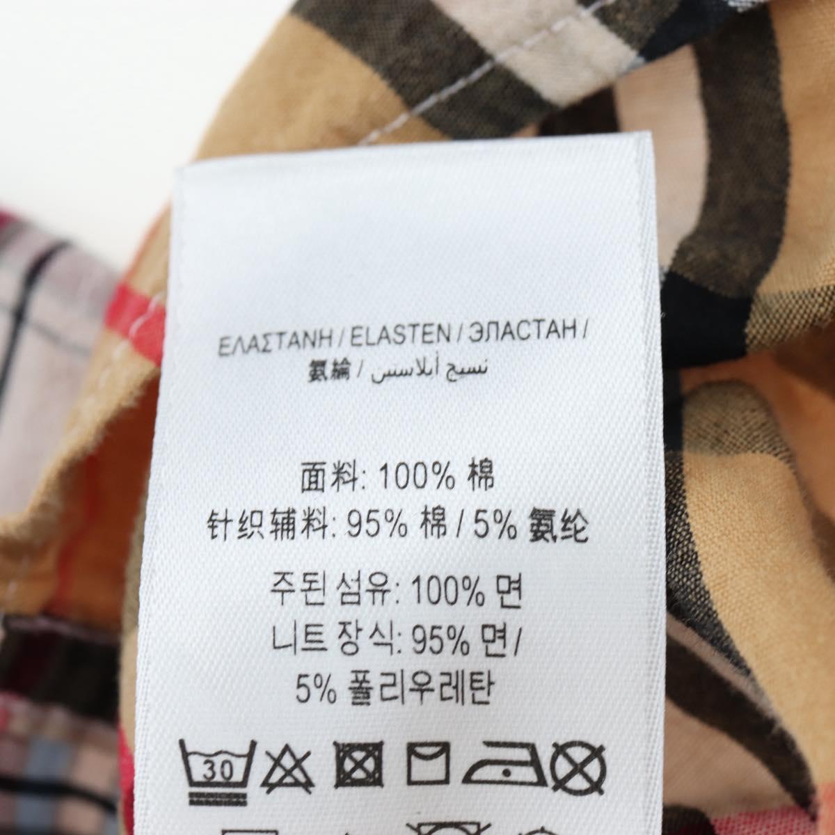 BURBERRY Nova Check Shirt cotton Beige Auth 195117M