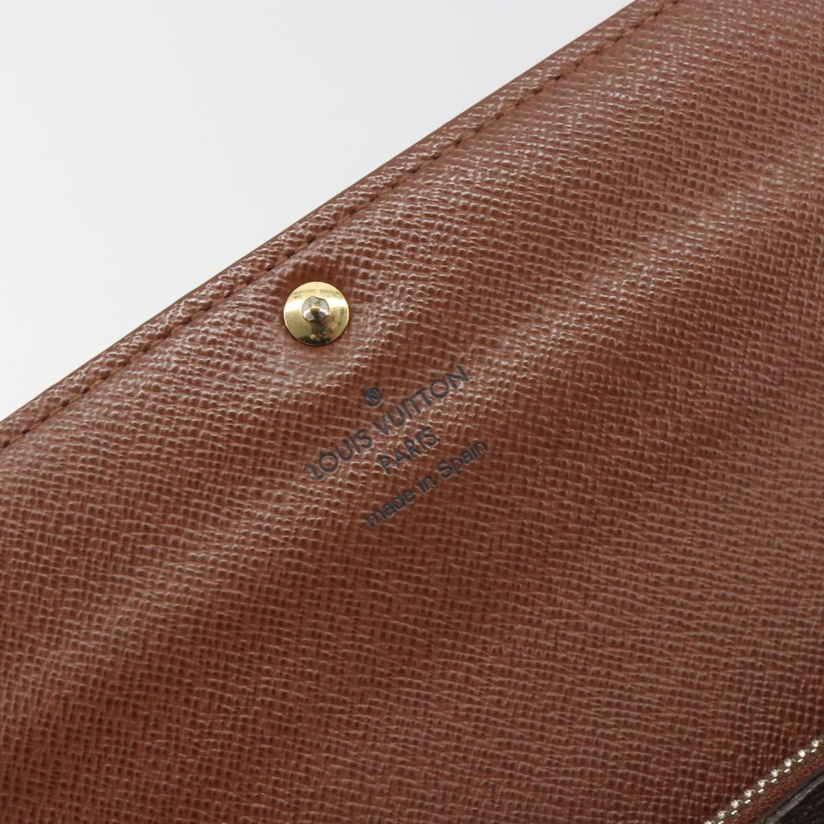 LOUIS VUITTON Monogram Portefeuille Sarah Long Wallet M61734 LV Auth 195118
