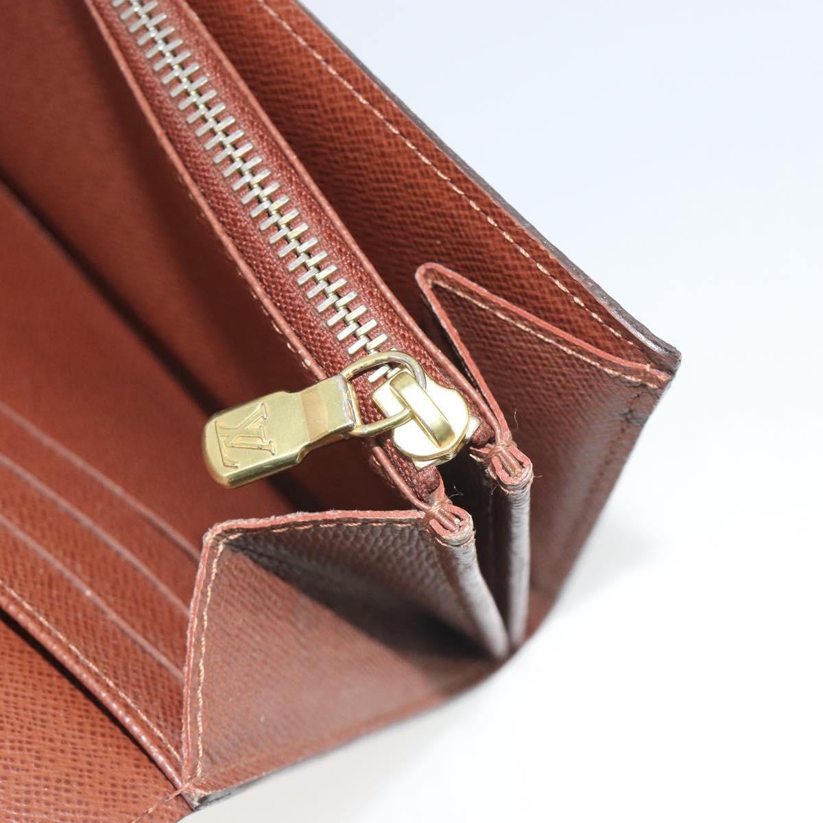 LOUIS VUITTON Monogram Portefeuille Sarah Long Wallet M61734 LV Auth 195118