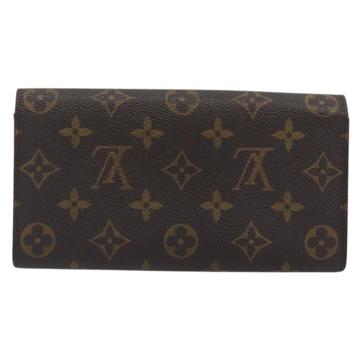 LOUIS VUITTON Monogram Portefeuille Sarah Long Wallet M61734 LV Auth 195119