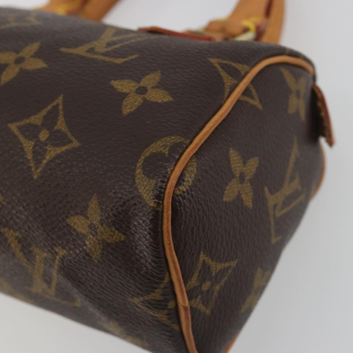 LOUIS VUITTON Monogram Mini Speedy Hand Bag M41534 LV Auth 195150A