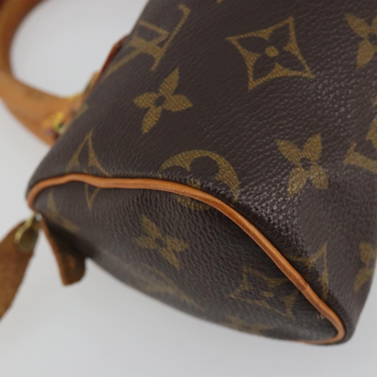 LOUIS VUITTON Monogram Mini Speedy Hand Bag M41534 LV Auth 195150A